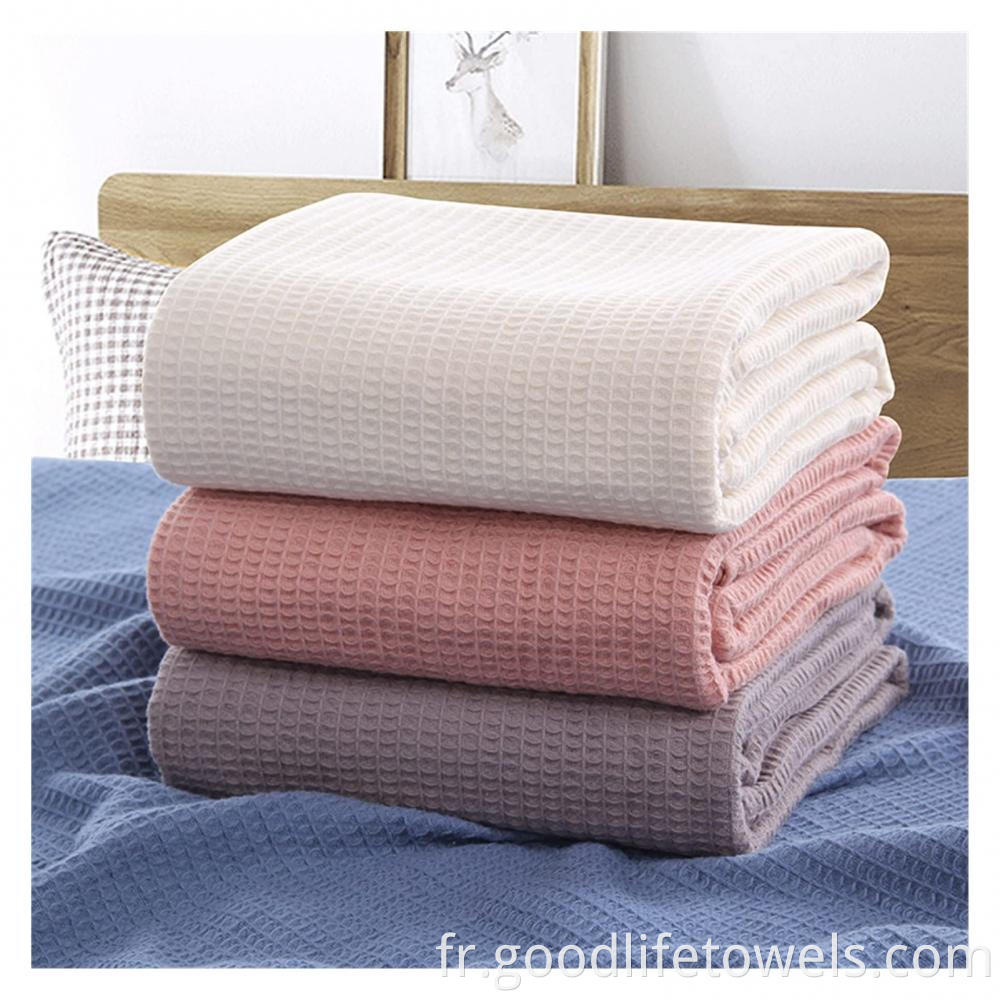 Cotton Breathable Waffle Sofa Blanket